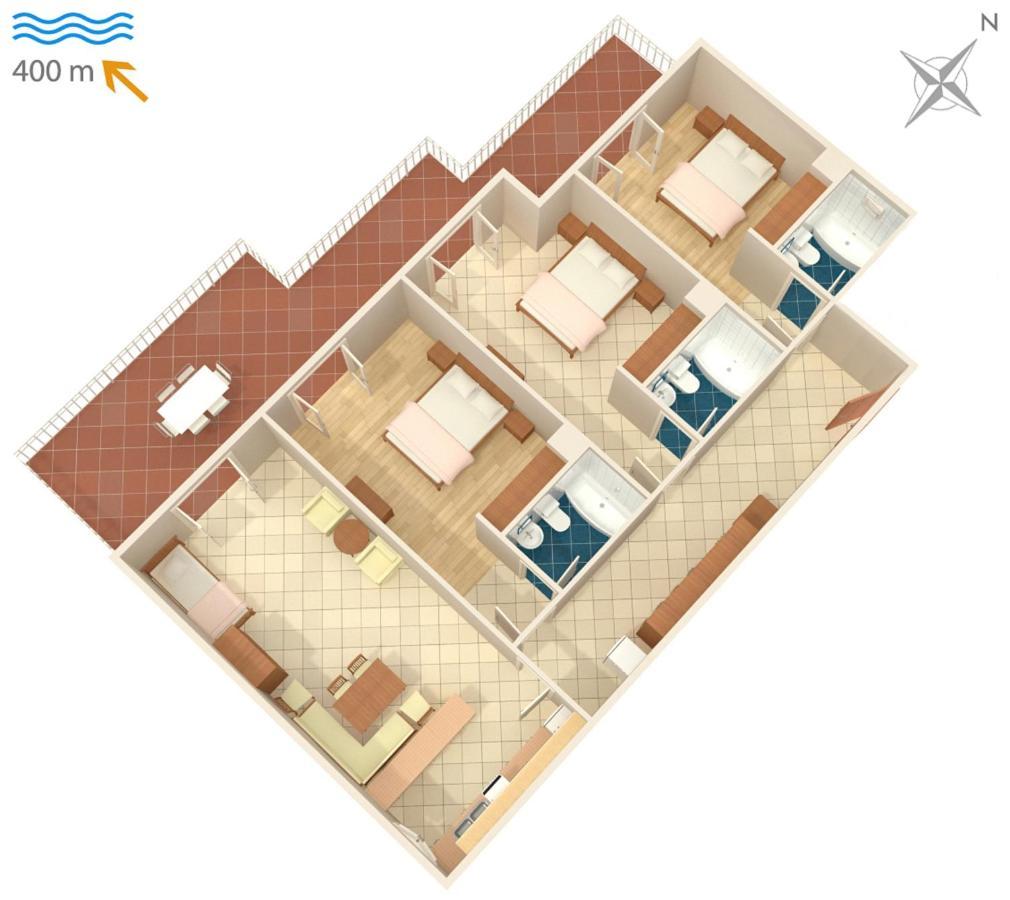Apartments With A Parking Space Brela, Makarska - 6043 Ngoại thất bức ảnh